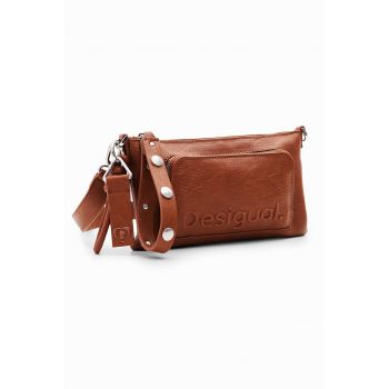 Geanta crossbody de piele ecologica cu buzunar frontal