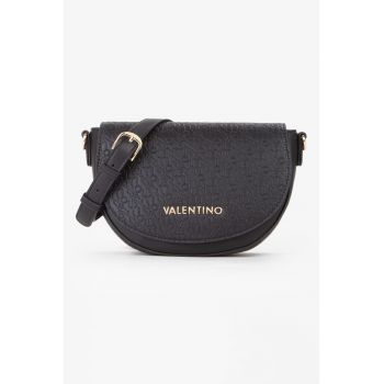 Geanta crossbody din piele ecologica cu detaliu logo