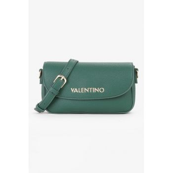 Geanta crossbody din piele ecologica cu logo metalic