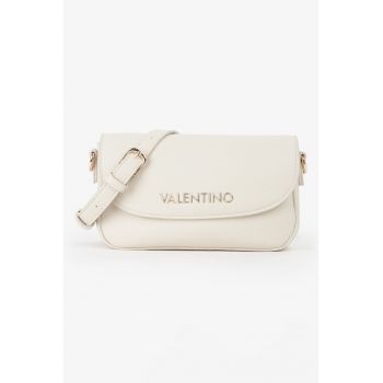 Geanta crossbody din piele ecologica cu logo metalic