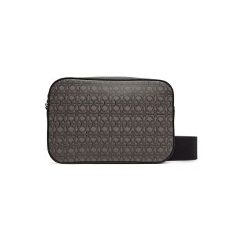 Geanta dama  SWJ 55 I1 01 736 - Piele naturala - Negru/Gri