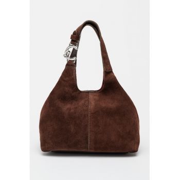 Geanta hobo de piele intoarsa C-Easy