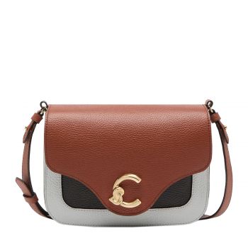 C-me tricolor small -snow / cognac / noir