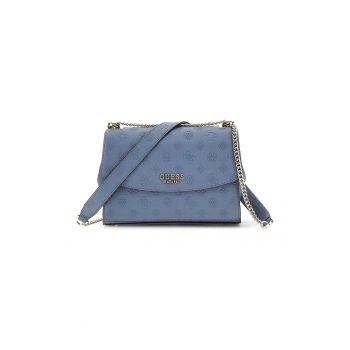 Geanta crossbody cu bareta din lant si clapa
