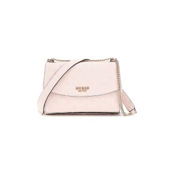 Geanta crossbody cu bareta din lant si clapa