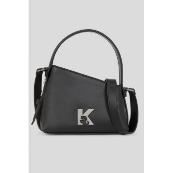 Geanta crossbody cu detalii logo metalice