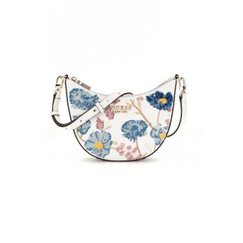 Geanta crossbody cu model si aplicatii cu paiete