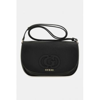 Geanta crossbody din piele ecologica cu logo metalic