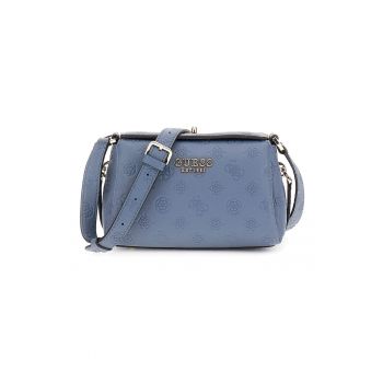 Geanta crossbody din piele ecologica cu logo stantat
