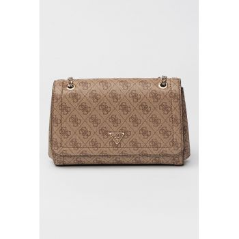 Geanta crossbody din piele ecologica cu model monograma Noelle
