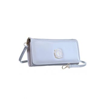Geanta dama 2 in 1 -  gri - 11x21x4cm