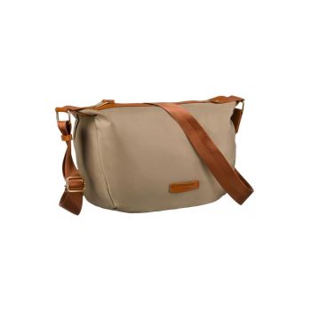 Geanta dama crossbody  kaki si maro - 22x32x13cm