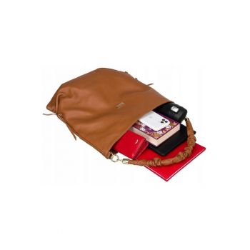 Geanta dama -  tote - neagra - 1 compartiment - 3 buzunare