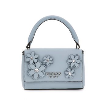 Geanta mica de mana cu aplicatii florale