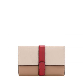 Grazia m compact wallet  azalea + greige + lacca Grazia m compact wallet  azalea + greige + lacca