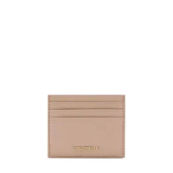 Metallic soft card case grained leather rosette Metallic soft card case grained leather rosette