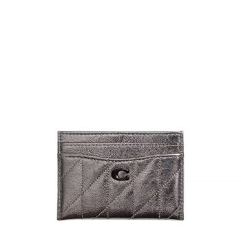 Quilted metallic essential card case