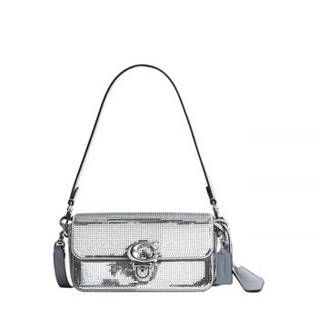Studio baguette shiny sequin grey