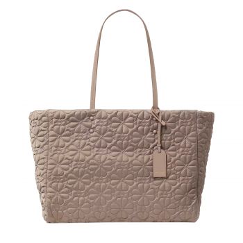 Tilly quilted large tote bag city scape