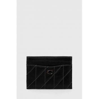 Coach carcasa din piele Essential Card Case culoarea negru