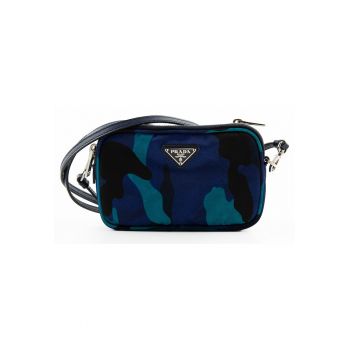 Geanta crossbody cu imprimeu camuflaj