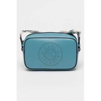 Geanta crossbody de piele cu logo