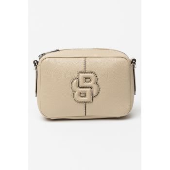 Geanta crossbody de piele ecoliogica cu aspect granulat Anett