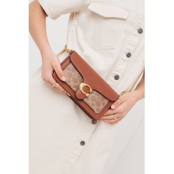 Geanta crossbody din piele cu garnituri din piele ecologica Tabby
