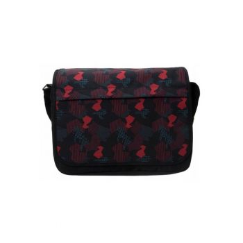 Geanta crossbody  neagra - poliester - pentru laptop 14