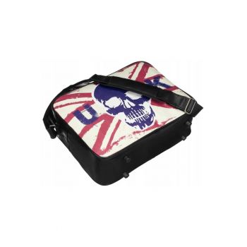 Geanta de dama  Crossbody - neagra - dimensiune A4 - cu print original - cu un singur compartiment