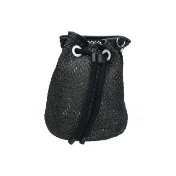 Geanta de mana -  NBAG-I4450-C020 - Poliester/Piele ecologica - Negru