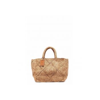 Geanta de mana  rafie naturala - maro - ONE SIZE