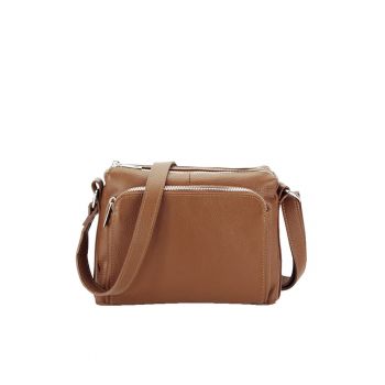 Geanta kaki din piele naturala 8981 124