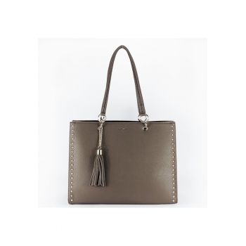 Geanta maxi taupe  F7502 M3 18056
