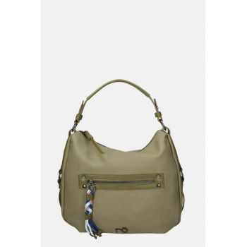 Geanta pentru femei  Elara - Piele ecologica - 30X38X13 -5 cm - Kaki