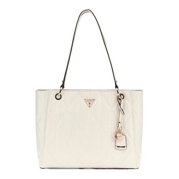 Geanta shopper de piele ecologica cu model monograma