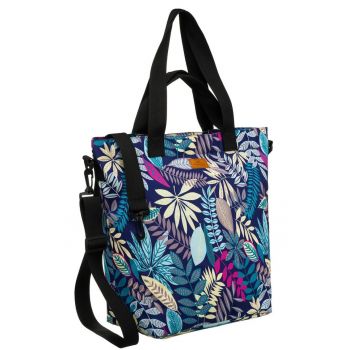Geanta shopper multicolor -  cu doua buzunare - cu manere confortabile - dimensiuni variate