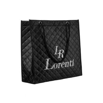 Geanta tote dama  neagra - material sintetic - model pikat - cu logo