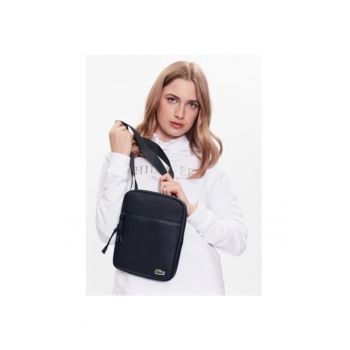 Geanta unisex -  albastra - material poliuretan - 24x17.5x8 cm
