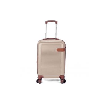 Troler mediu extensibil  BZ 5824 - ABS - 65x42x25 cm - cifru - 4 roti duble 360° - auriu