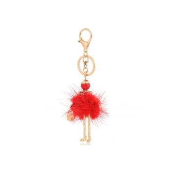 Breloc auriu - forma de papusa rosie - Candy C7 -