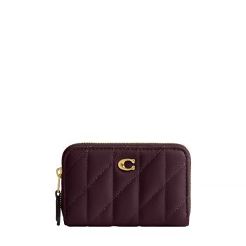 Essential small zip around card case black currant Essential small zip around card case black currant