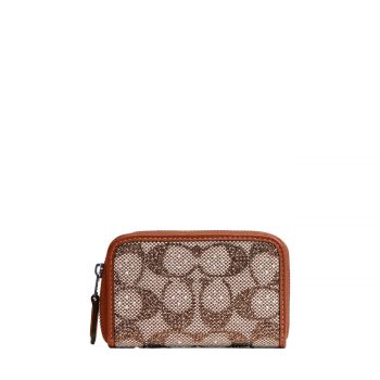 Essential small zip around signature jacquard burnished amber Essential small zip around signature jacquard burnished amber