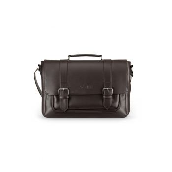 Geanta barbateasca de umar tip messenger cu aspect vintage  S25 Galway