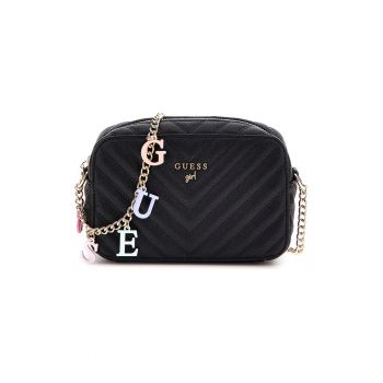 Geanta crossbody cu aplicatie logo