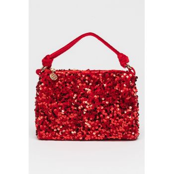Geanta crossbody cu paiete de firma originala