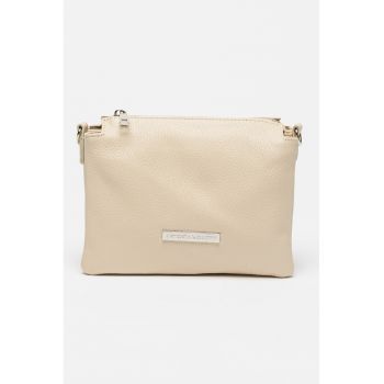 Geanta crossbody de piele cu bareta detasabila
