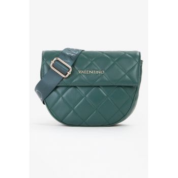 Geanta crossbody de piele ecologica cu bareta cu logo Bigs