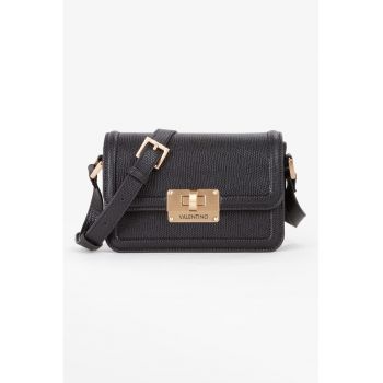 Geanta crossbody de piele ecologica cu clapa