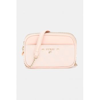 Geanta crossbody de piele ecologica cu doua compartimente
